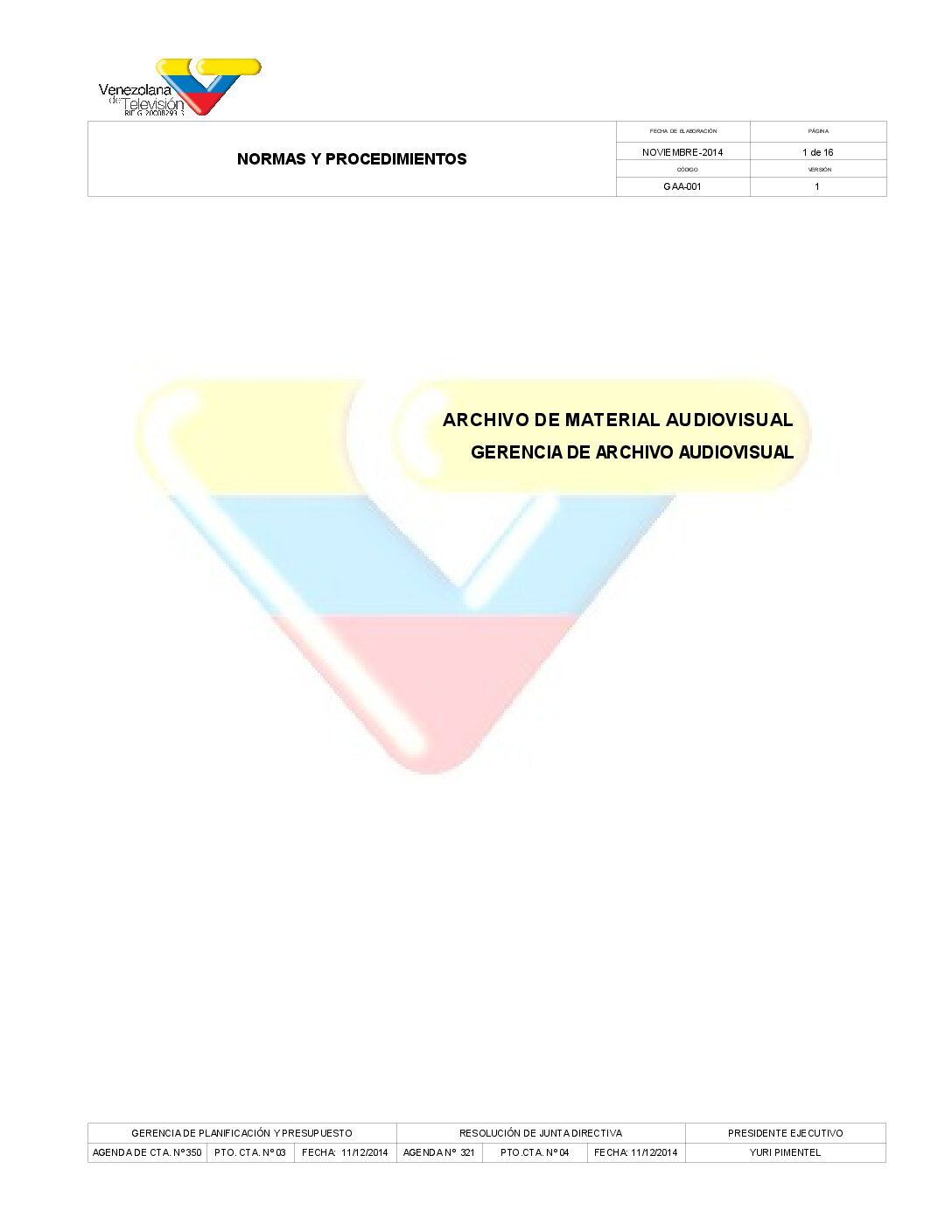 Archivo de Material Audiovisual