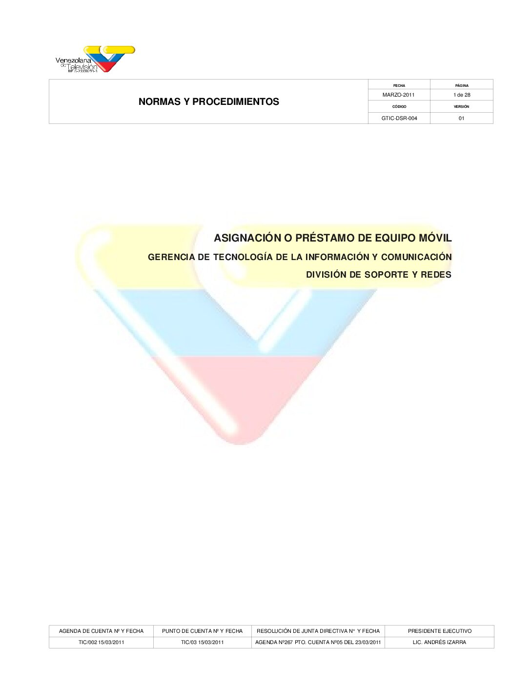 Asignación o Préstamo de Equipo Móvil