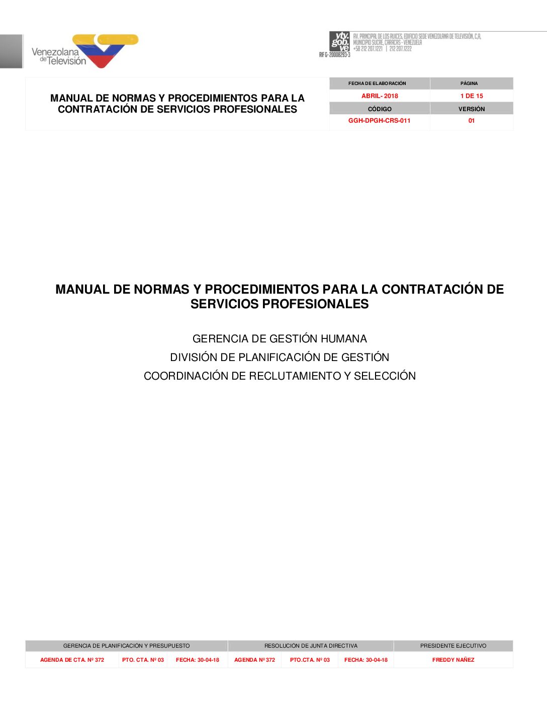 CONTRATACION DE SERV PROF