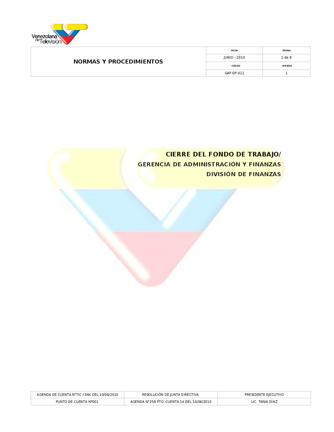 Cierre del Fondo de Trabajo