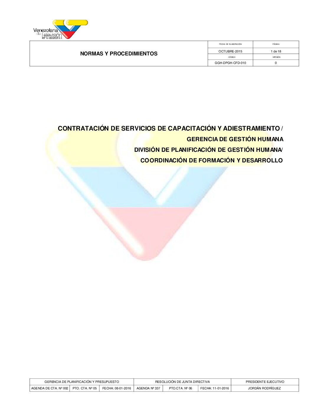 Contratacion de Servicios de Capacitacion y Adiestramiento