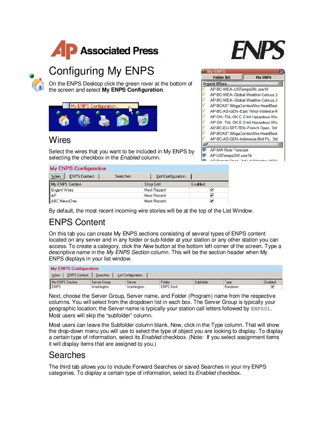 ENPS QuickStart Guide – Using My ENPS