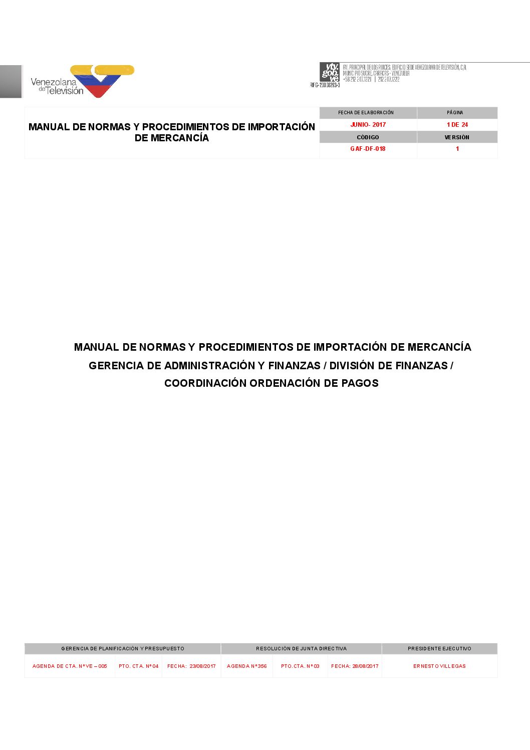 Importación de Mercancia