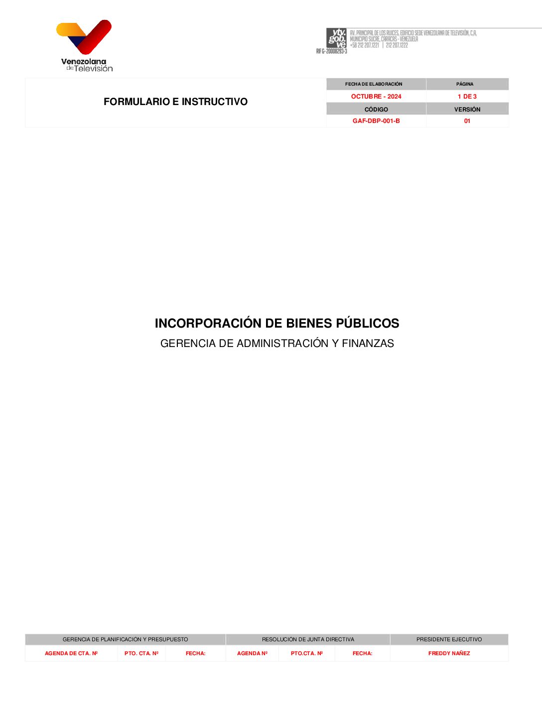 Incorporación de Bienes Públicos