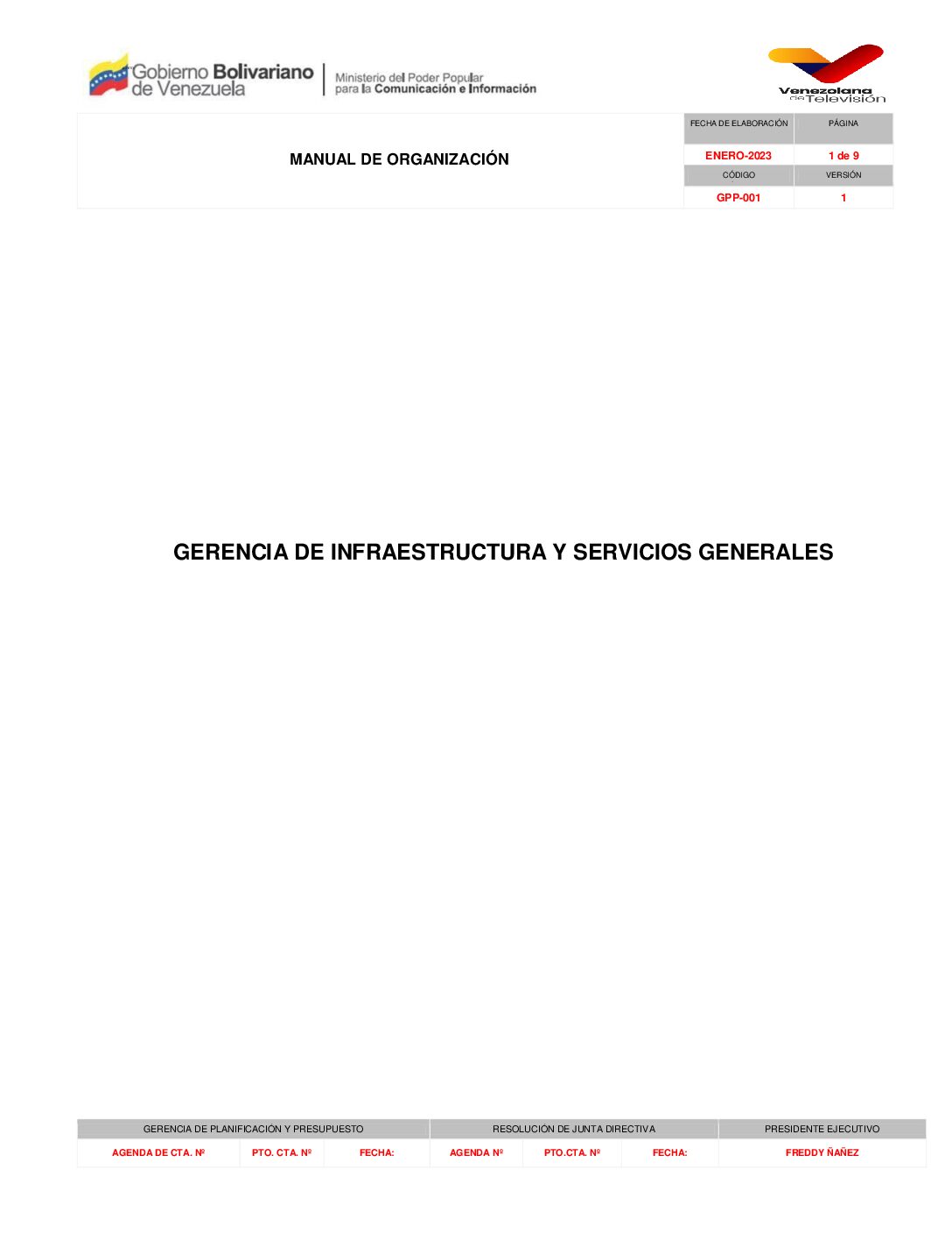 Infraestructura y Servicios Generales