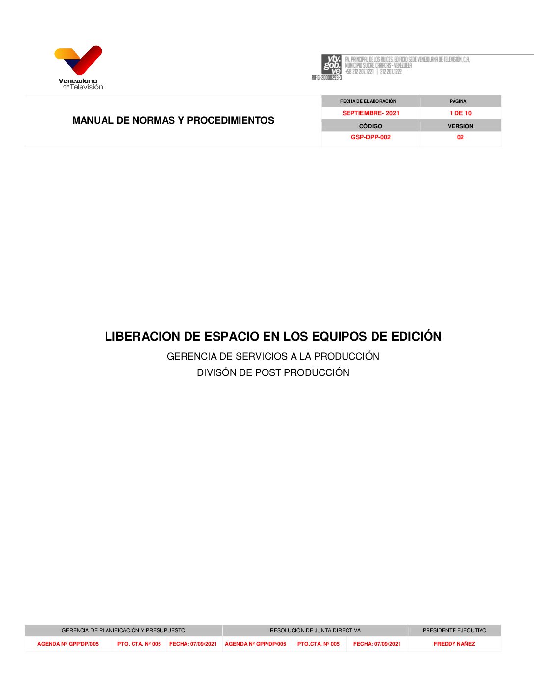 Liberación de Espacio en los Equipos de Edición