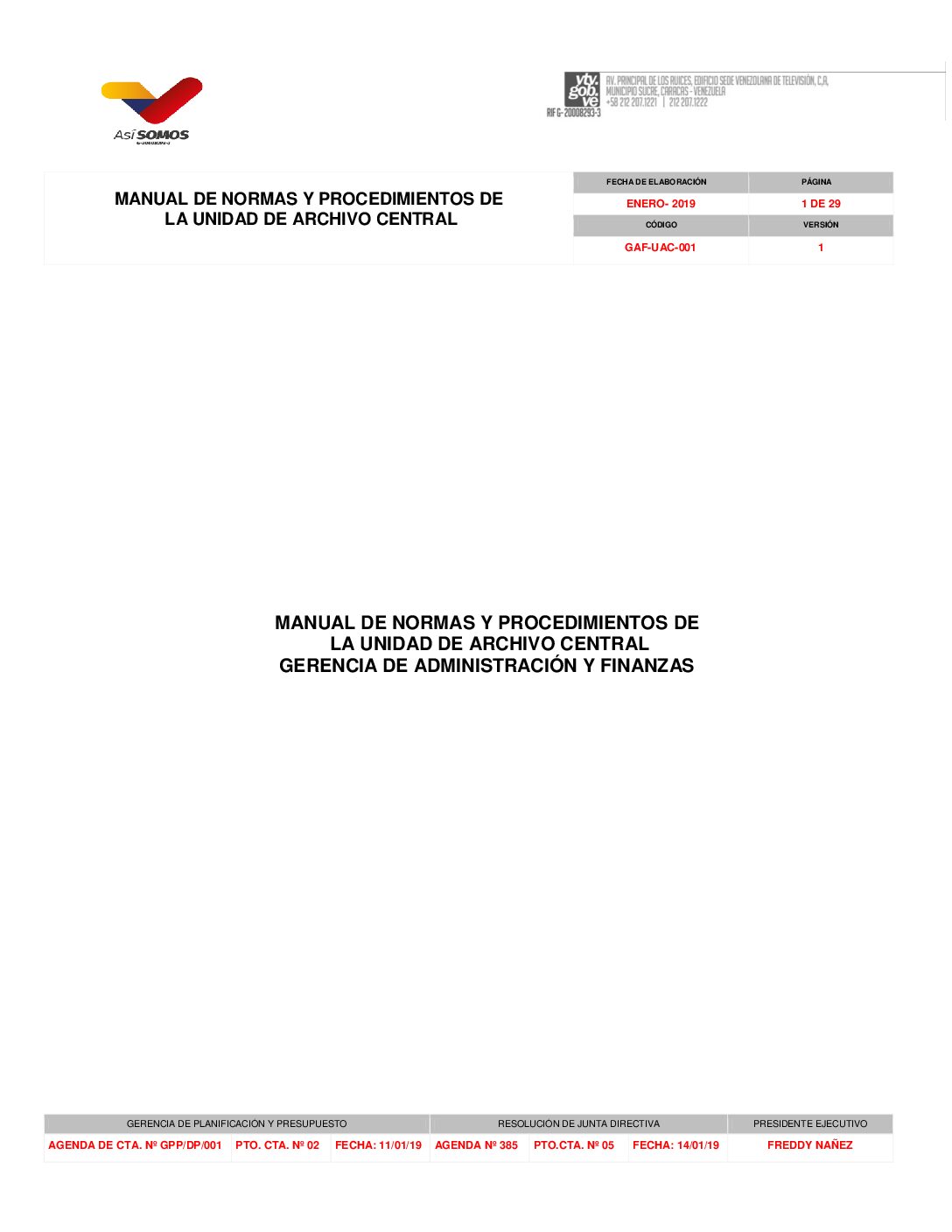 MNP DE LA UNIDAD DE ARCHIVO