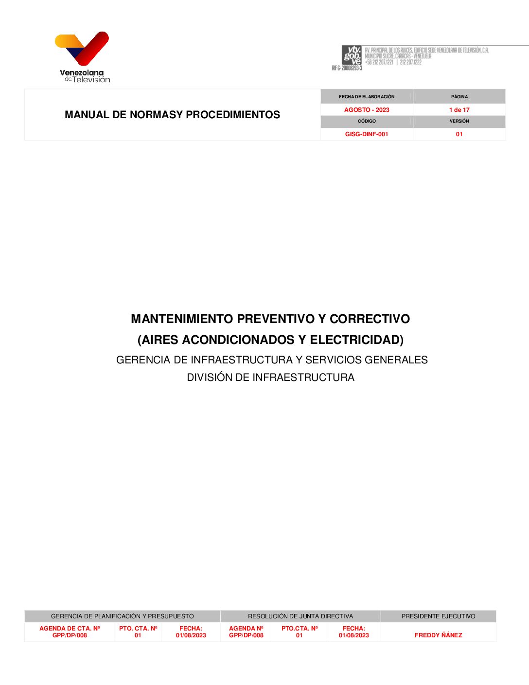 MNP Mantenimiento Preventivo y Correctivo (Infraestrucutura)
