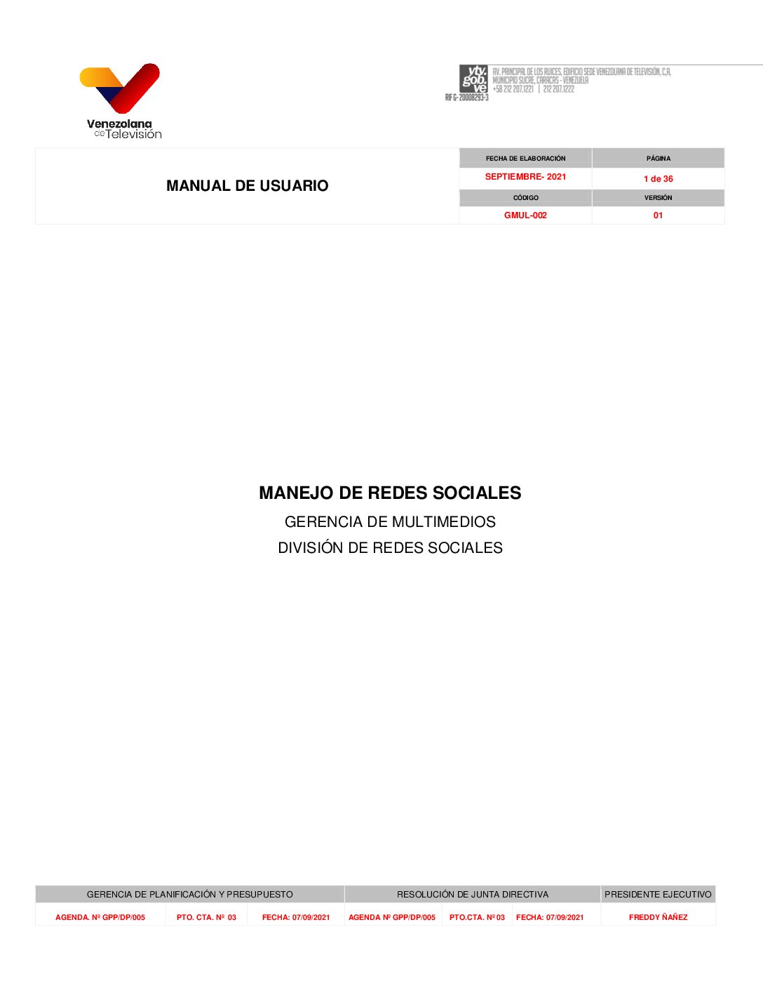 Manejo de Redes Sociales