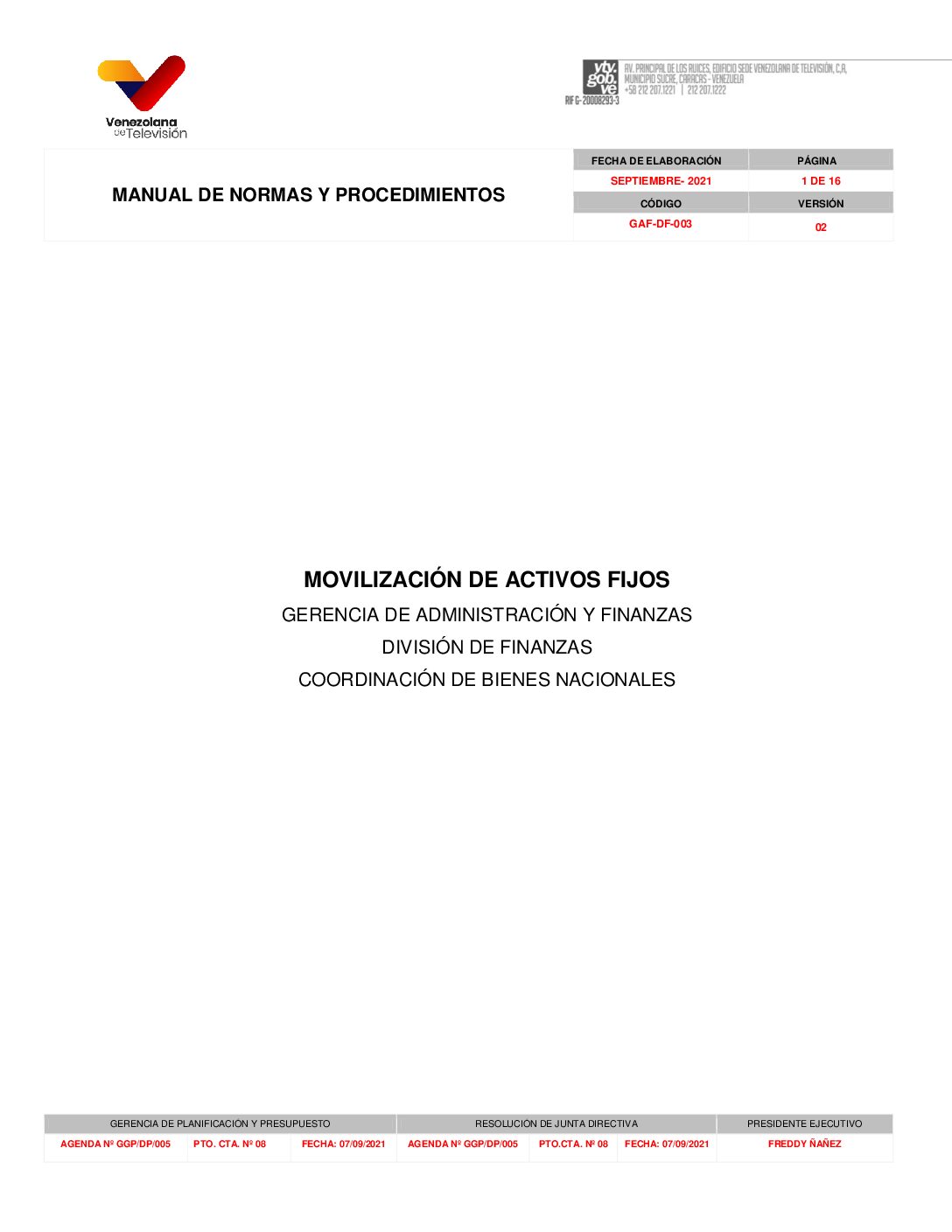 Movilización de Activos Fijos