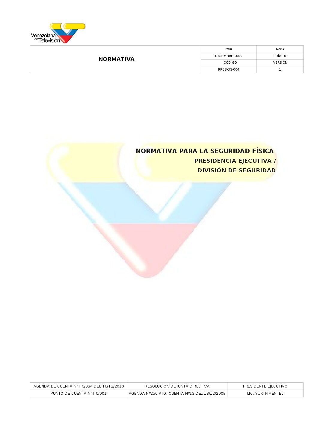 Normativa Seguridad Fisica