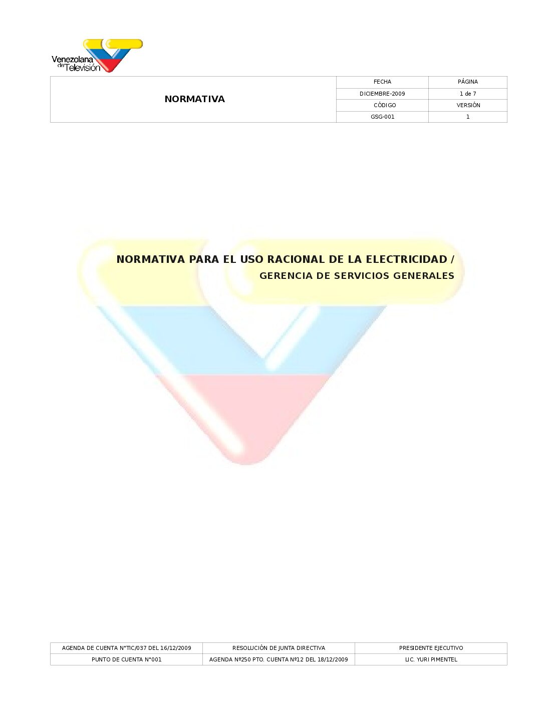 Normativa Uso Racional de la Electricidad