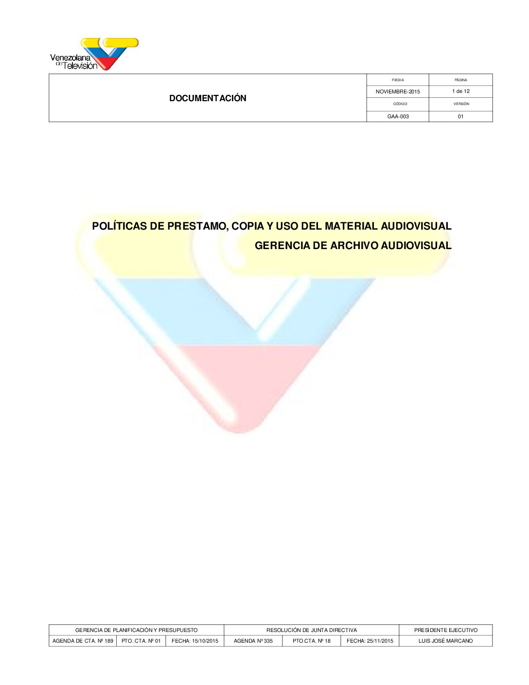 Politicas de Archivo Audiovisual