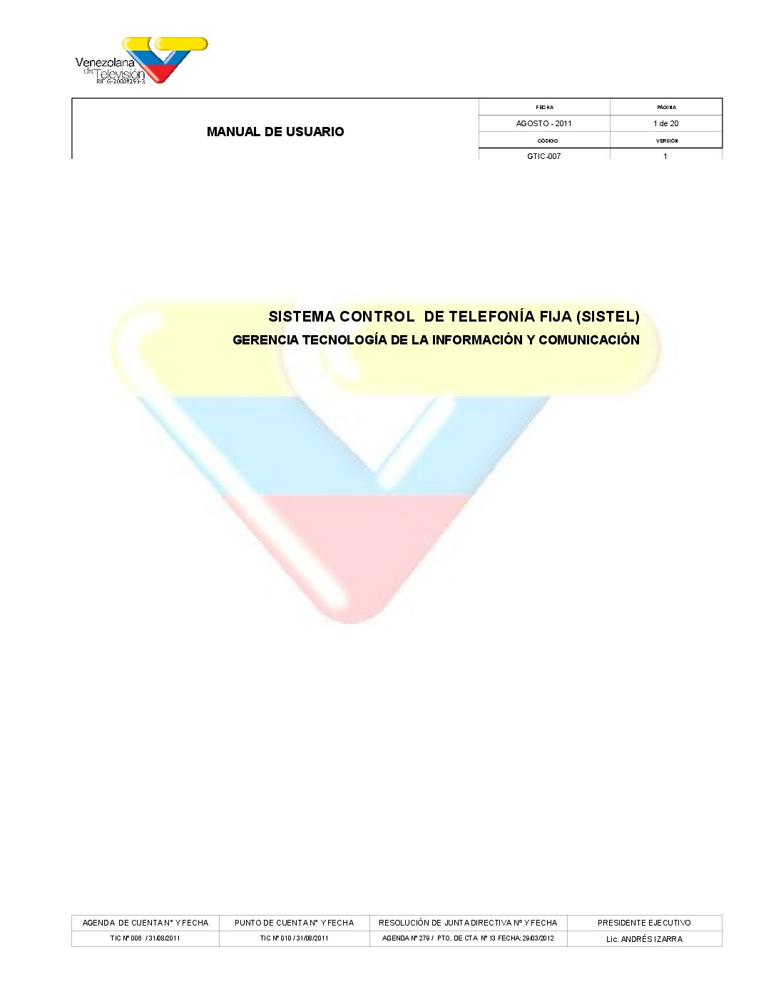 Sistema de Telefonia Fija SISTEL