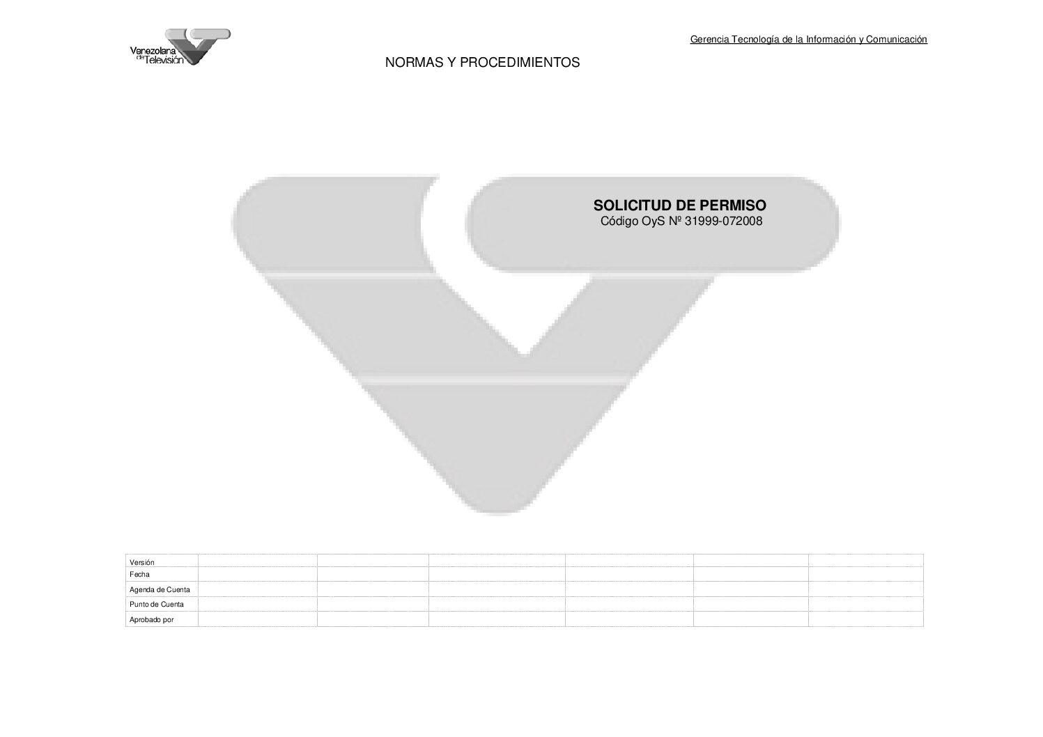 Solicitud de Permiso