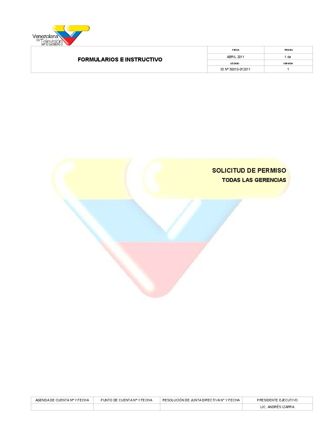 Solicitud de permiso