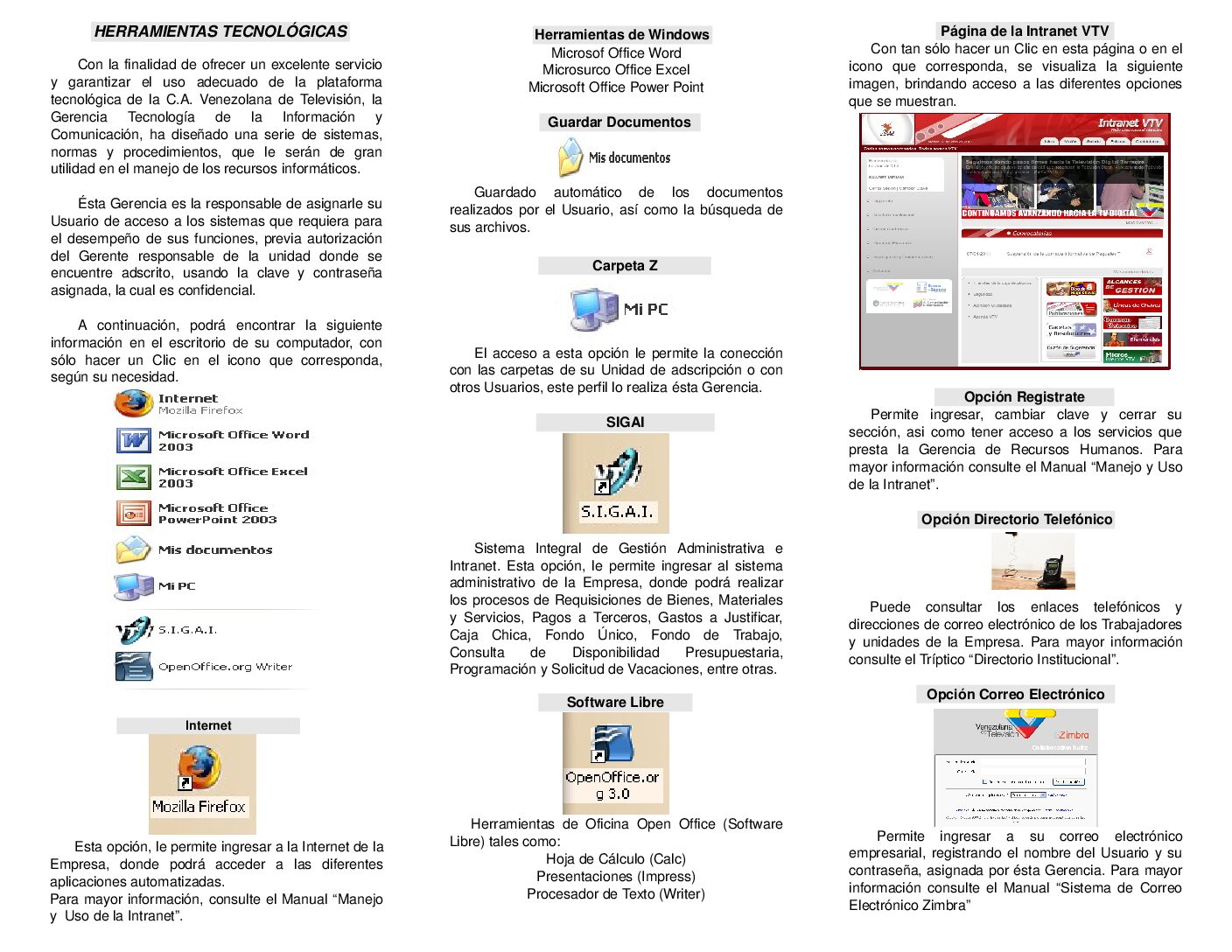 Triptico Herramientas Tecnológicas